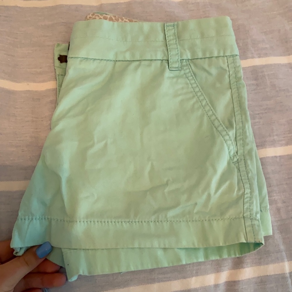 J. Crew Women’s Turquoise Chino Shorts (size 2)